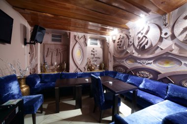 parlak renklerde Avrupa Restoran