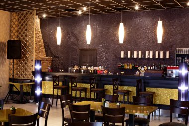 parlak renklerde Avrupa Restoran