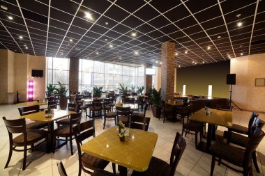 parlak renklerde Avrupa Restoran