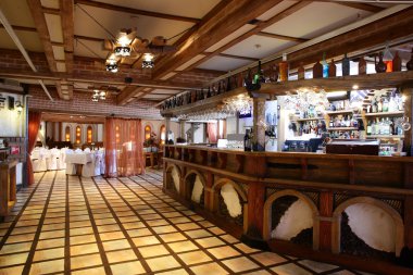 parlak renklerde Avrupa Restoran