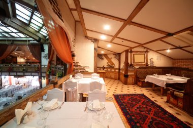 parlak renklerde Avrupa Restoran