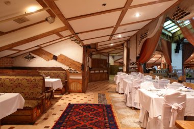 parlak renklerde Avrupa Restoran