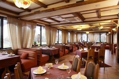 parlak renklerde Avrupa Restoran