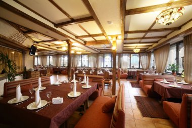 parlak renklerde Avrupa Restoran