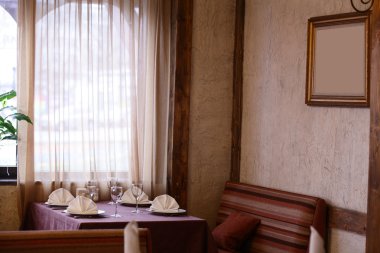 parlak renklerde Avrupa Restoran