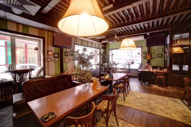 parlak renklerde Avrupa Restoran