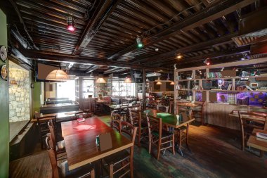 parlak renklerde Avrupa Restoran
