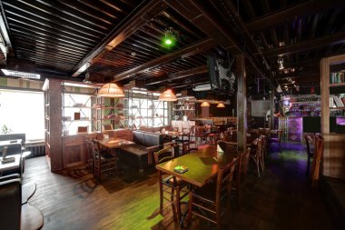 parlak renklerde Avrupa Restoran