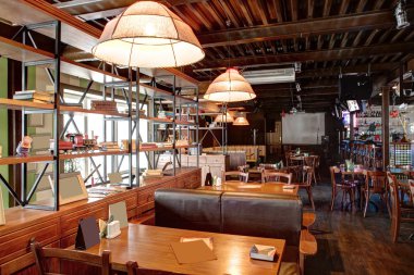 parlak renklerde Avrupa Restoran