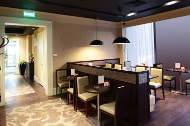 parlak renklerde Avrupa Restoran