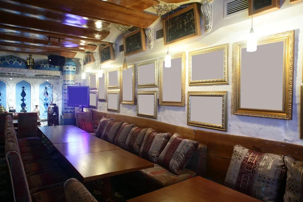 밝은 색상에서 유럽 레스토랑 — 스톡 사진