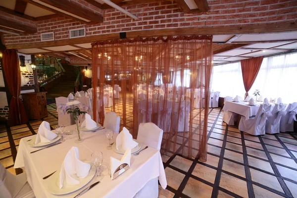 Europees restaurant in felle kleuren — Stockfoto