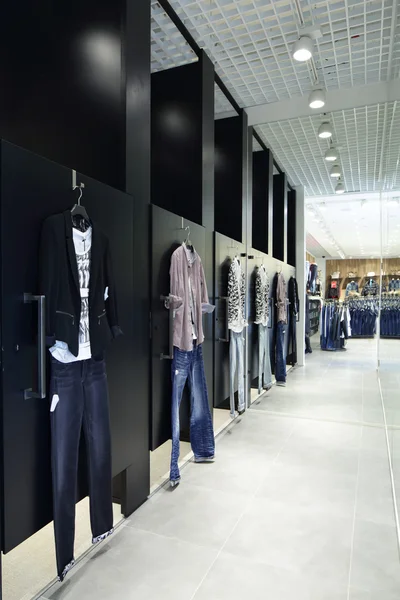 Brand new interior of cloth store — Stock Photo, Image