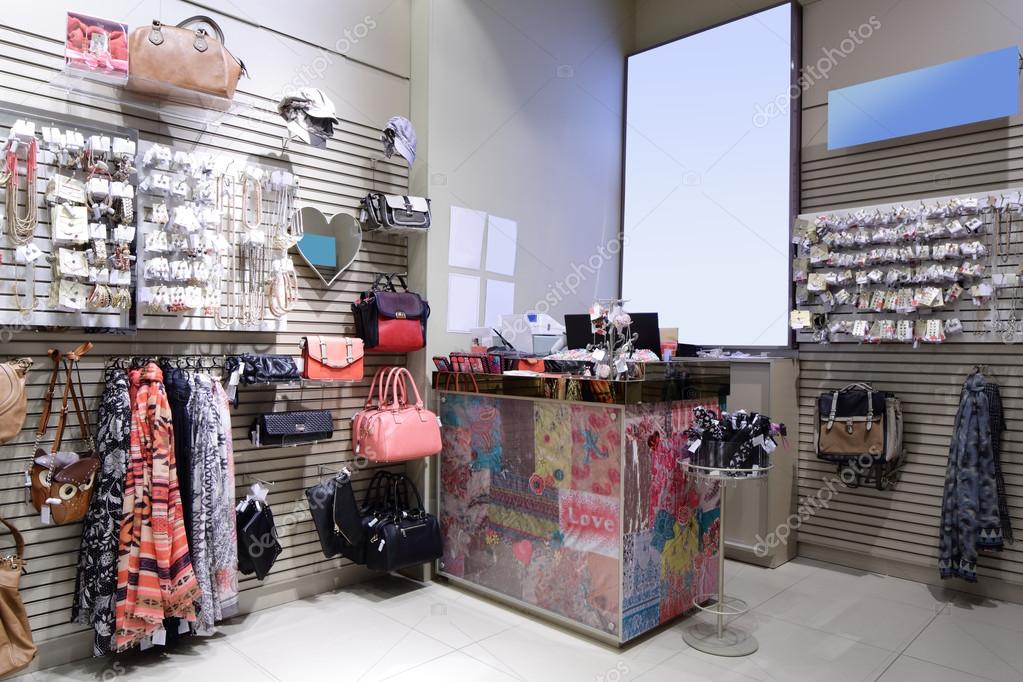 Brand new interior of accessories store by ©fiphoto