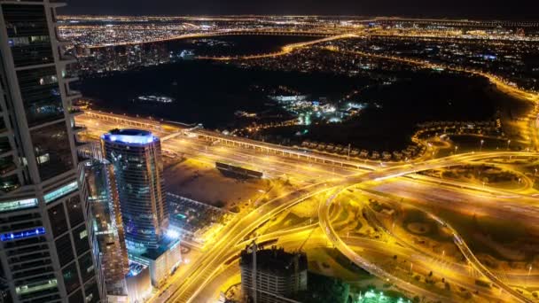 Dubai tráfego rodoviário — Vídeo de Stock