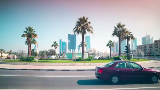 Dubai street traffic — Stock Video