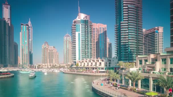 Dubai marina zobrazení — Stock video