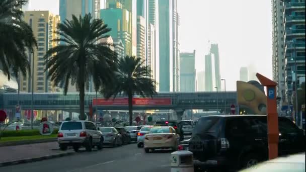 Dubai estrada principal — Vídeo de Stock