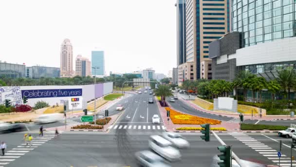 Dubai tráfego da cidade — Vídeo de Stock