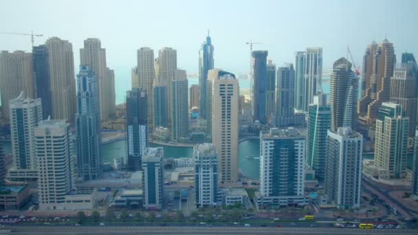 Dubai marina zobrazení — Stock video