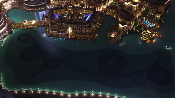 Dubai famous fountain — Stock Video