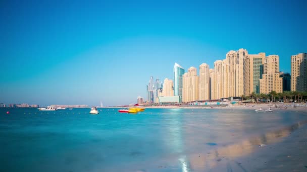 Dubai marina beach — Stock Video