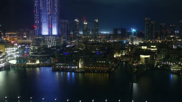 Słynna fontanna Dubai — Wideo stockowe