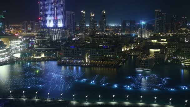 Famosa fontana di Dubai — Video Stock