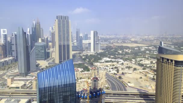 Dubai Merkezi yüksek görünümü — Stok video