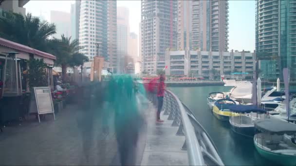 Dubai marina zobrazení — Stock video