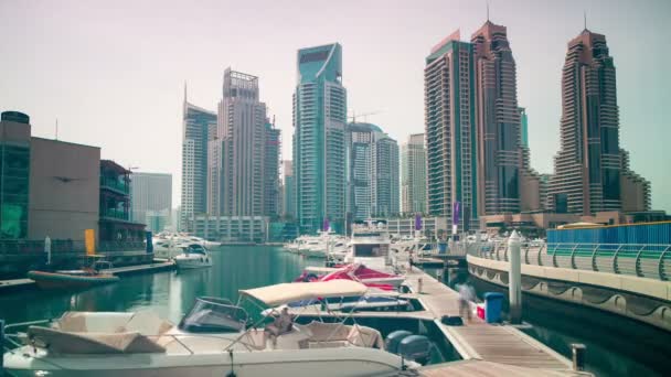 Cityscape de Dubai Marina — Vídeo de Stock