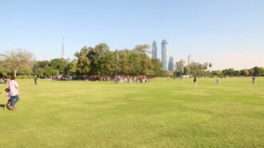 Dubai şehrinde yeşil Parkı