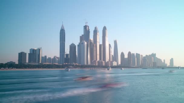 Dubai marina view, UAE — Stock Video