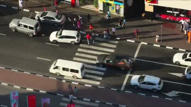 Dubai Deira crossroad, Emirados Árabes Unidos — Vídeo de Stock