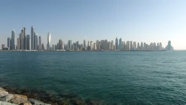 Widokiem na przystań Dubai, Zjednoczone Emiraty Arabskie — Wideo stockowe