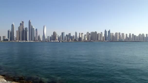 Dubai marina bekijken, Uae — Stockvideo