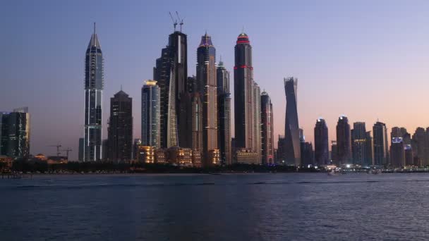 Dubai marina view, UAE — Stock Video