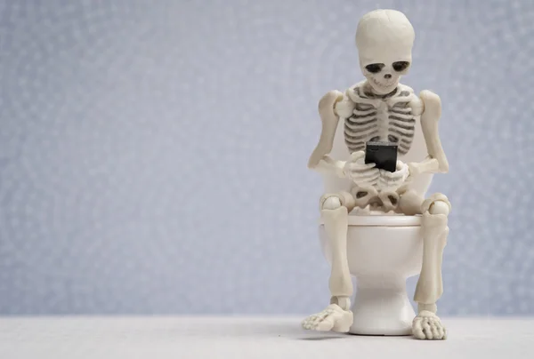 Smartphone ve tuvalet oturum