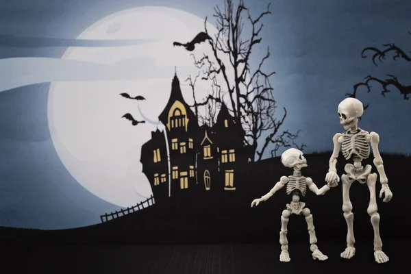 Skeletons Halloween night
