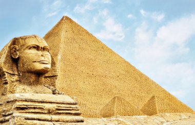 Sphinx and the Pyramid clipart