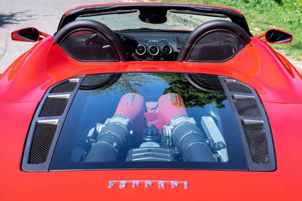 英国波恩 2021年5月11日 法拉利F430 Ferrari F430 斯派德 Spider 意大利跑车 皮涅米娜设计 由Gellert — 图库照片