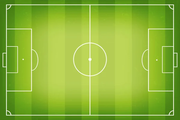 Soccer Field Football Pitch Soccer Fields Top View Soccer Field — Stock Vector