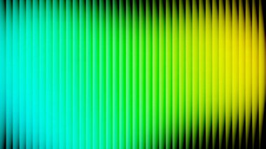 Dalgalanan cam gradyan arka plan. Yanardöner holografik yansımaları ve tırtıklı çarpıtması olan soyut neon cam gradyan arkaplan. Yeşil ve sarı renklerde buzlu cam morfizm etkisi. Vektör