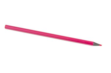 Beyaz üzerine izole edilmiş kırmızı renkli kalem