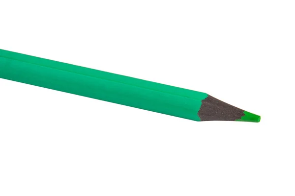 Grön Färg Penna För Konst Isolerad Den Vita — Stockfoto