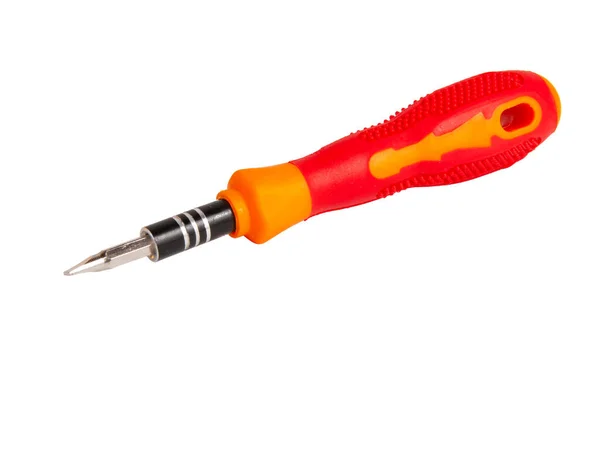 Screwdriver Tool Instrument Isolated White — Stock Photo, Image