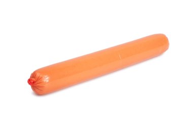 Lezzetli sosis aperatifleri beyaza izole edilmiş.