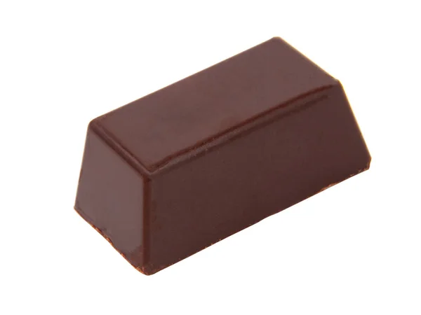 Chocolate Leite Doce Isolado Branco — Fotografia de Stock