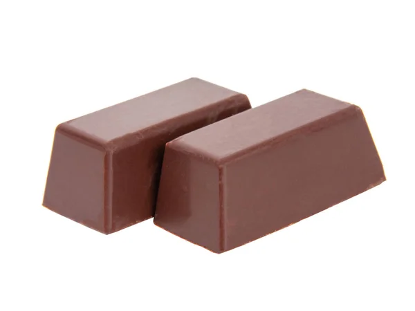 Melkchocolade Zoet Geïsoleerd Witte — Stockfoto