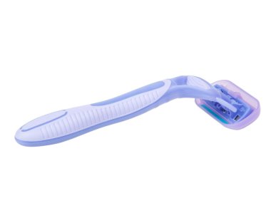 Beyaz arka planda izole edilmiş tıraş makinesi.